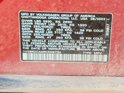 2024 Volkswagen Atlas 2.0T SEL