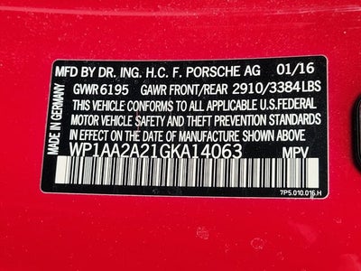 2016 Porsche Cayenne Base