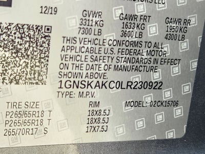 2020 Chevrolet Tahoe 4WD LS