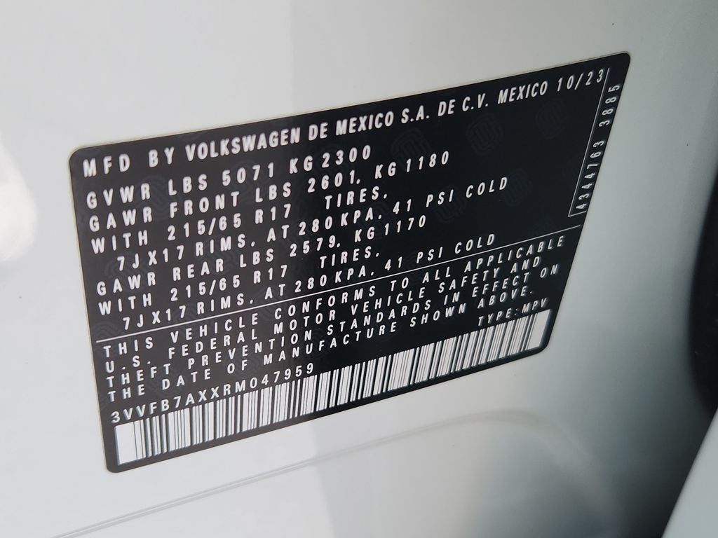 2024 Volkswagen Tiguan 2.0T S