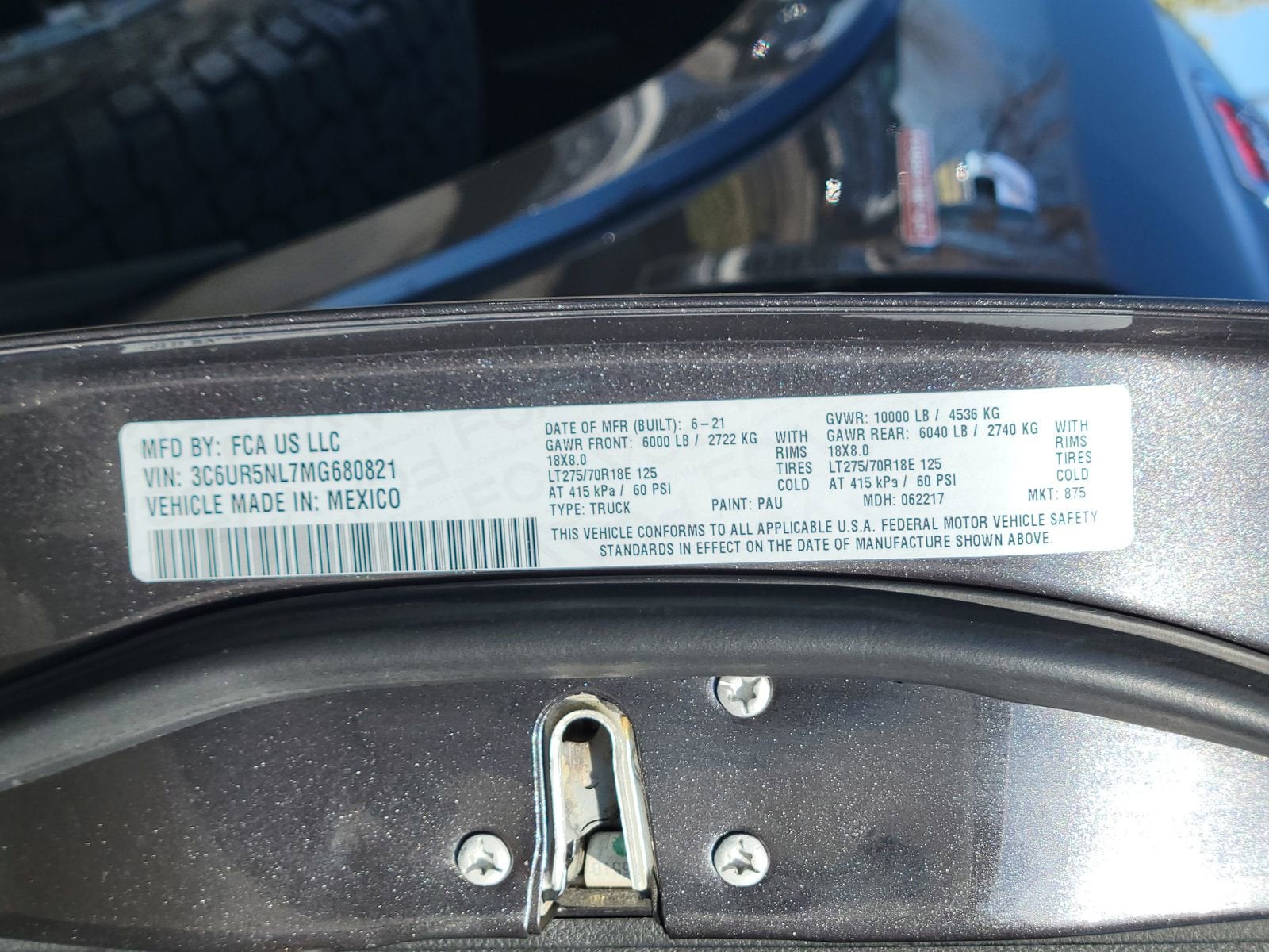 2021 RAM 2500 Laramie