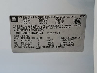 2015 Chevrolet Silverado 1500 LTZ