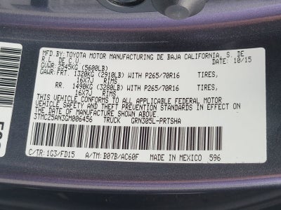 2016 Toyota Tacoma SR