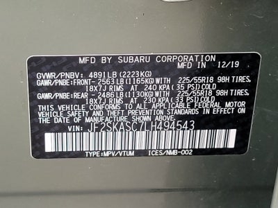 2020 Subaru Forester Limited