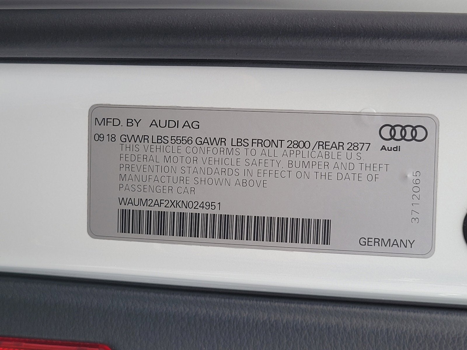 2019 Audi A6 Prestige