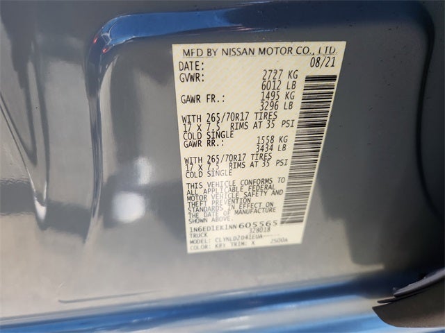 2022 Nissan Frontier PRO-4X