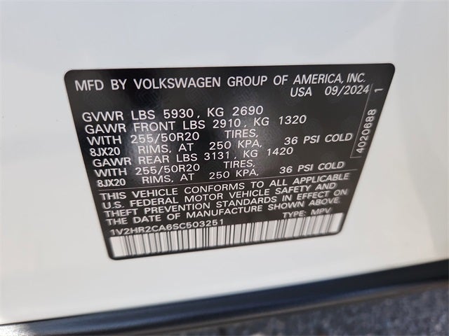 2025 Volkswagen Atlas 2.0T SE w/Technology