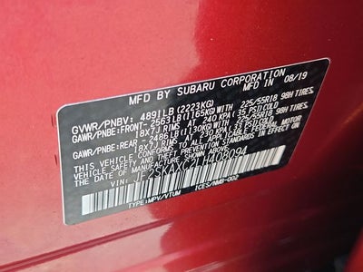 2020 Subaru Forester Touring