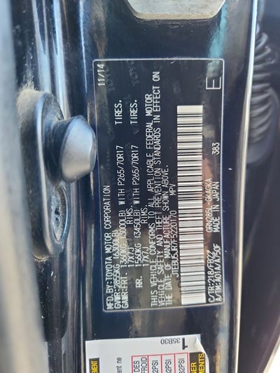 2015 Toyota 4Runner SR5