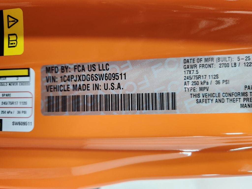 2025 Jeep Wrangler WRANGLER 4-DOOR SPORT