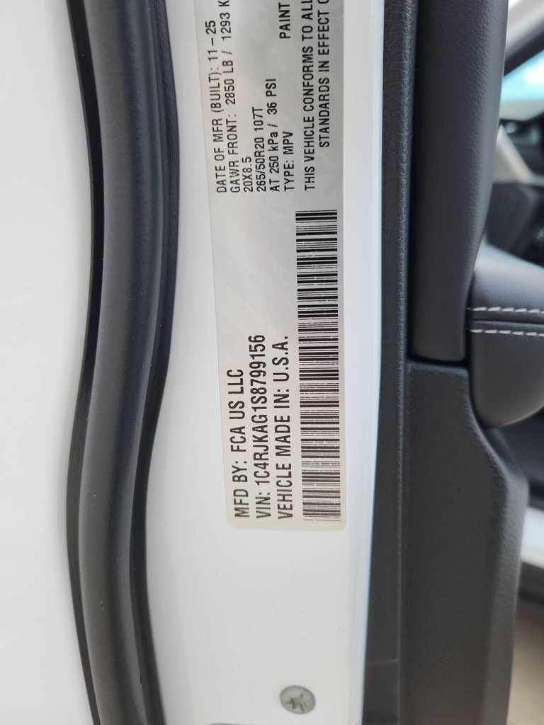 2025 Jeep Grand Cherokee L GRAND CHEROKEE L ALTITUDE X 4X4