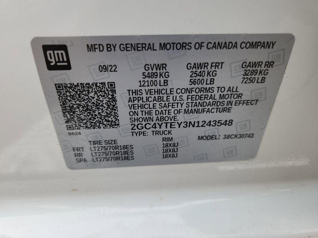 2022 Chevrolet Silverado 3500HD 4WD Crew Cab Standard Bed LT