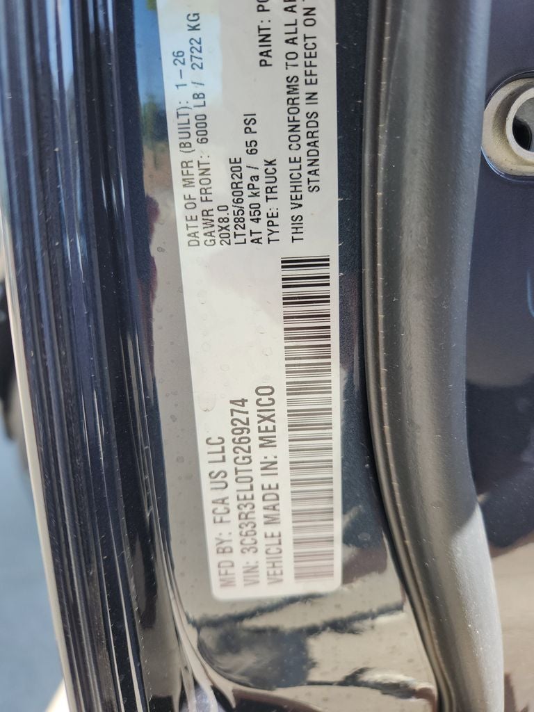 2026 RAM 3500 RAM 3500 LARAMIE CREW CAB 4X4 6'4' BOX