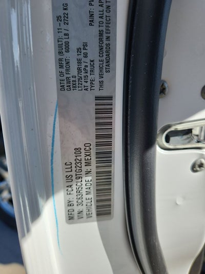 2026 RAM 2500 RAM 2500 TRADESMAN CREW CAB 4X4 6'4' BOX