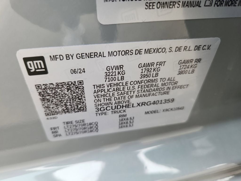 2024 Chevrolet Silverado 1500 4WD Crew Cab Short Bed ZR2