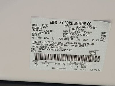 2018 Ford Explorer Platinum