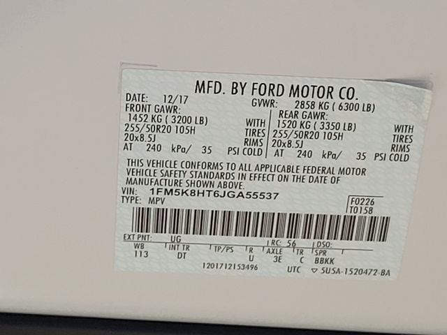 2018 Ford Explorer Platinum