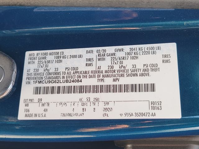 2020 Ford Escape SE