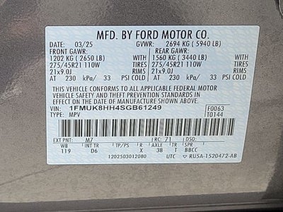 2025 Ford Explorer Platinum