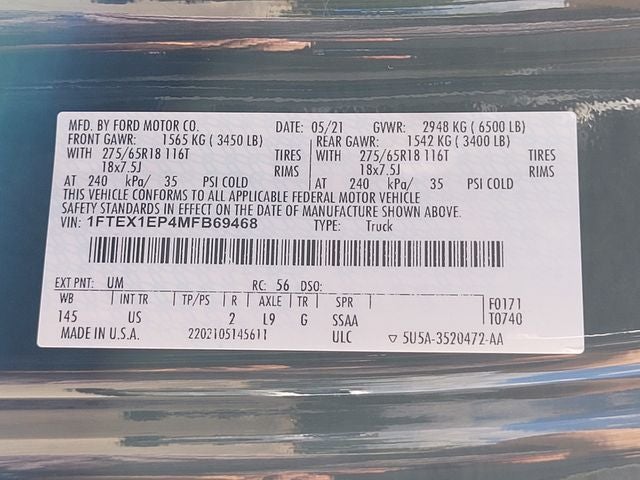 2021 Ford F-150 XLT