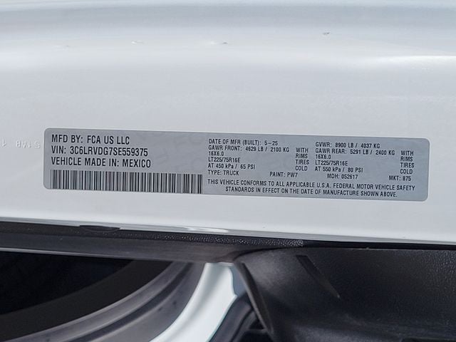 2025 RAM ProMaster 2500 High Roof
