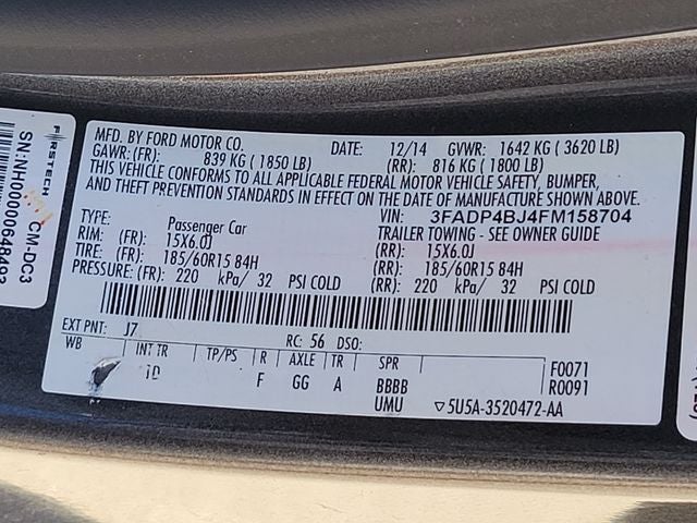 2015 Ford Fiesta SE