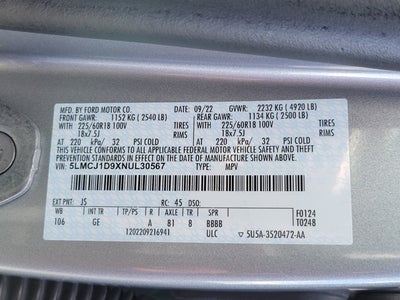 2022 Lincoln Corsair Standard