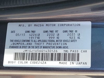 2016 Mazda Mazda6 i Sport