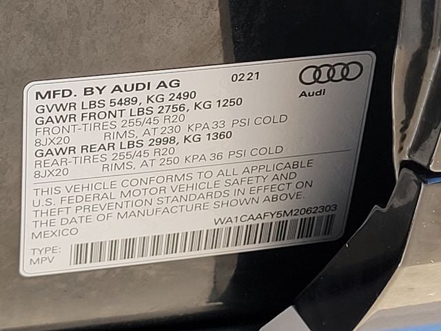 2021 Audi Q5 45 Prestige quattro