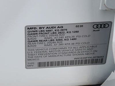 2020 Audi Q5 e 55 Premium Plus quattro