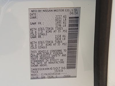 2024 Nissan Frontier SV