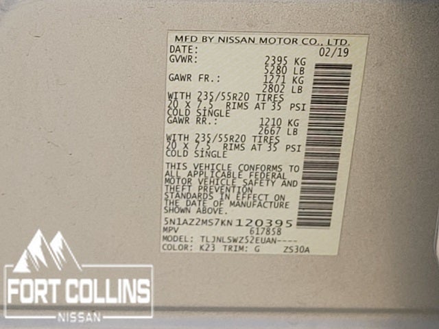 2019 Nissan Murano Platinum