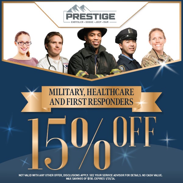 Military, Healthcare and First Responders 15% Off
