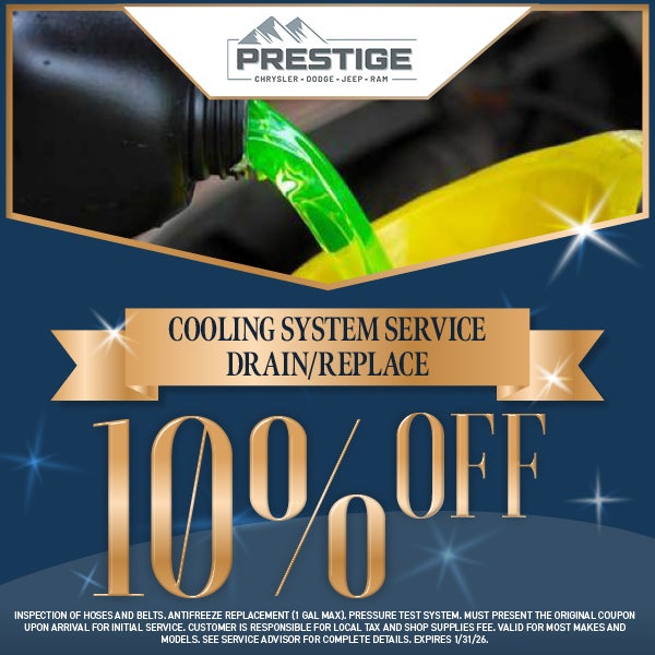 Cooling System Service Drain/Replace 10% Off