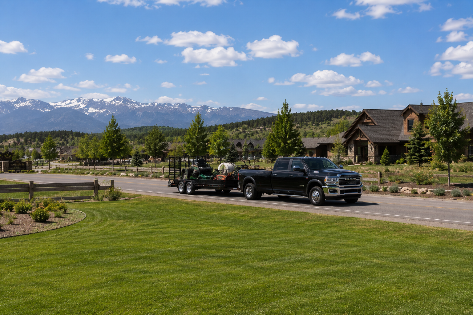 Landscaping Work Trucks