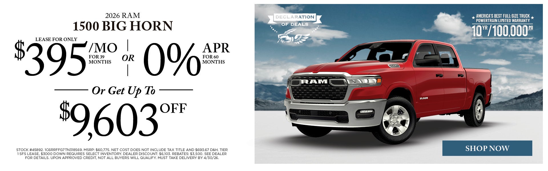 2026 RAM 1500 Big Horn