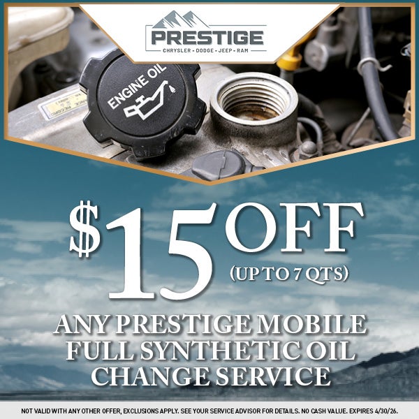Any Prestige Mobile Full Synthetic Oil Change Service