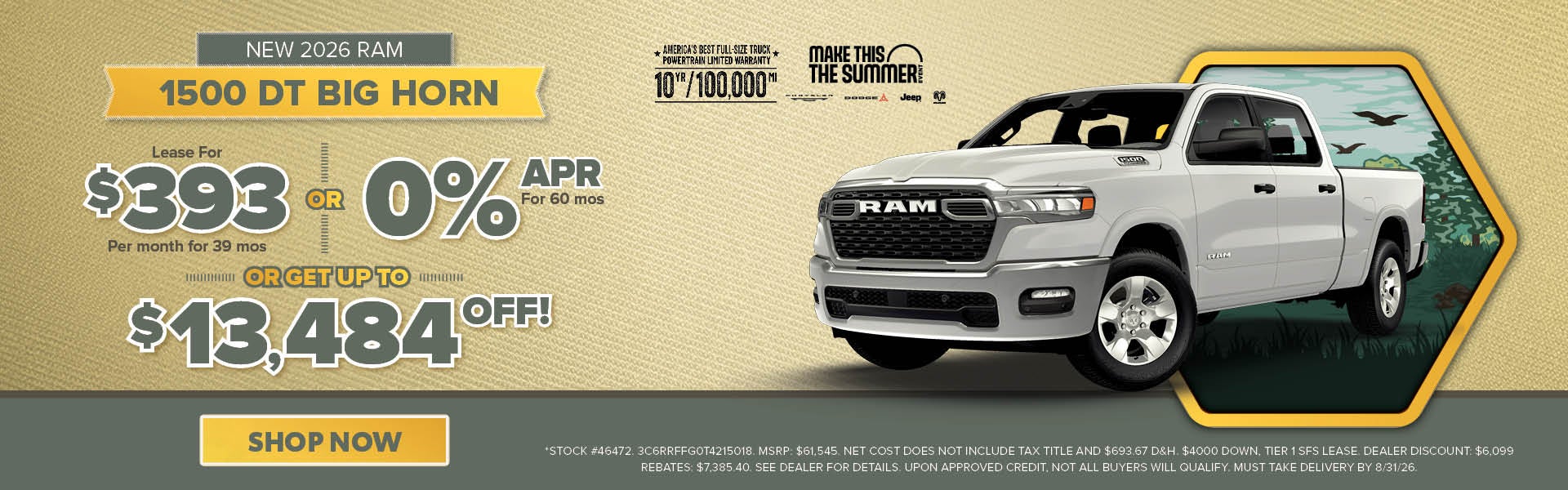 2026 RAM 1500 Big Horn