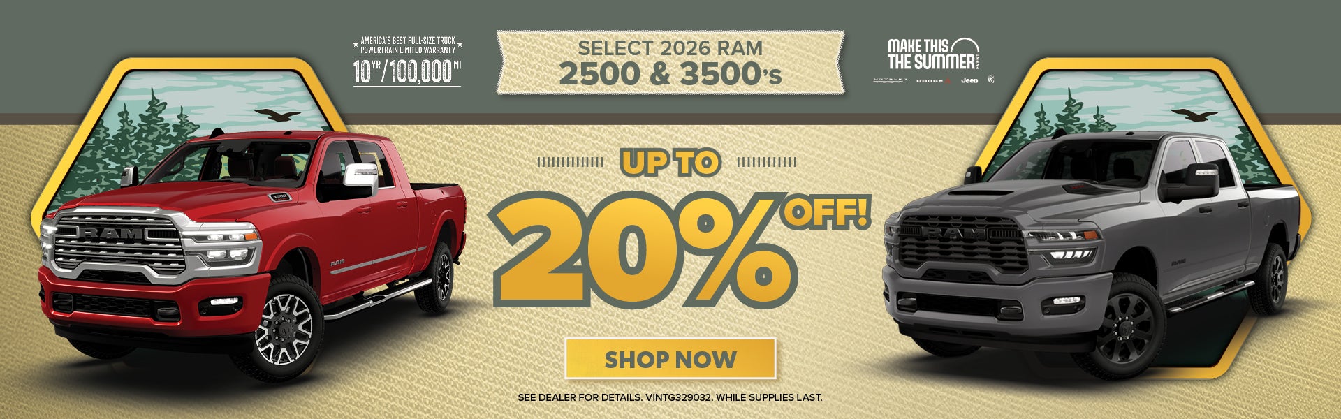 Select RAM 2500s & 3500s Up To 20% Off