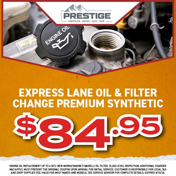 Express Lane Oil & Filter Change Premium Synthetic