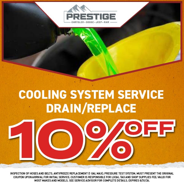 Cooling System Service Drain/Replace