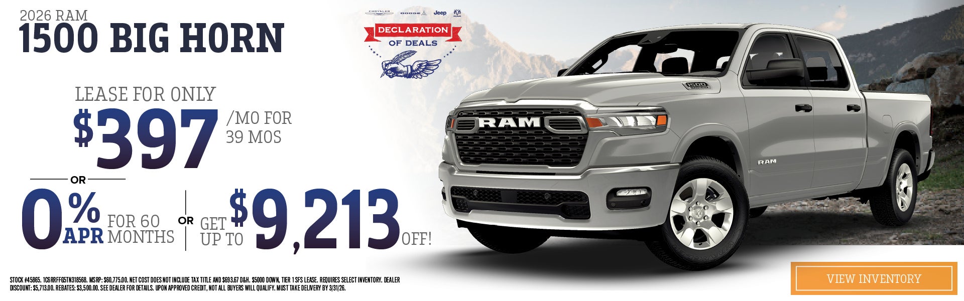 2026 RAM 1500 Big Horn