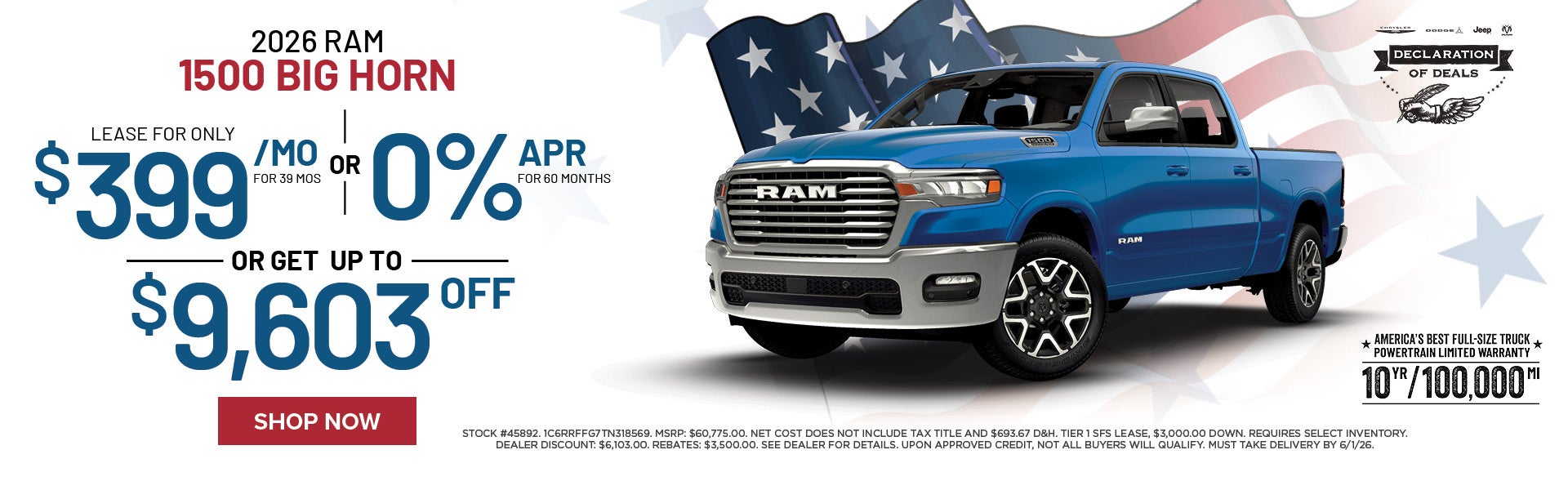 New 2026 RAM 1500 Big Horn