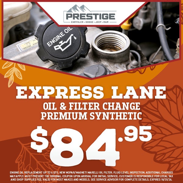 Express Lane Oil & Filter Change Premium Synthetic