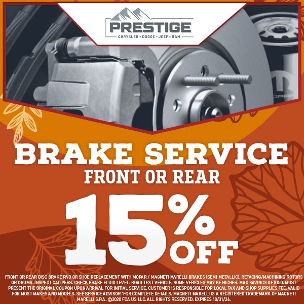 Front or Rear Brake Service
