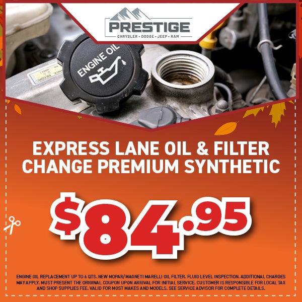 Express Lane Oil & Filter Change Premium Synthetic